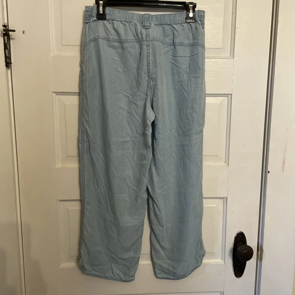 Easy Spirit Soft Lightweight Flexible Cotton Light Blue Wash Pants Size‎ Small